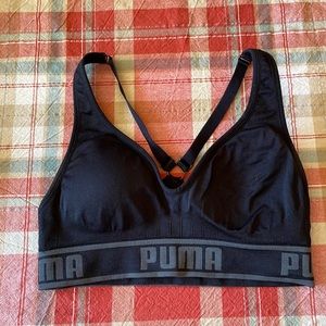 Black Puma Sports Bra.